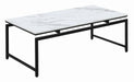 Clark 3-piece Occasional Set White and Dark Gunmetal - Furniture Stars (Chicago, IL)