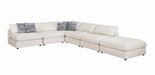 Serene Upholstered Rectangular Ottoman Beige - Furniture Stars (Chicago, IL)