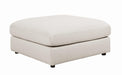 Serene Upholstered Rectangular Ottoman Beige - Furniture Stars (Chicago, IL)