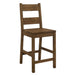 Coleman Counter Height Stools Rustic Golden Brown (Set of 2) - Furniture Stars (Chicago, IL)
