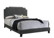 Tamarac Upholstered Nailhead Queen Bed Grey - Furniture Stars (Chicago, IL)