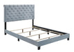 Warner Queen Upholstered Bed Slate Blue - Furniture Stars (Chicago, IL)