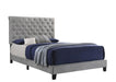 Warner Queen Upholstered Bed Grey - Furniture Stars (Chicago, IL)