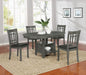 Lavon Dining Table with Storage Medium Grey - Furniture Stars (Chicago, IL)