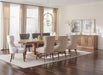 Florence Double Pedestal Dining Table Rustic Smoke - Furniture Stars (Chicago, IL)