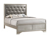 Salford Queen Panel Bed Metallic Sterling and Charcoal Grey - Furniture Stars (Chicago, IL)