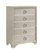 Salford 5-drawer Chest Metallic Sterling - Furniture Stars (Chicago, IL)