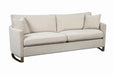 Corliss Upholstered Arched Arms Sofa Beige - Furniture Stars (Chicago, IL)