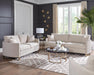 Corliss Upholstered Arched Arms Loveseat Beige - Furniture Stars (Chicago, IL)