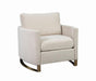 Corliss Upholstered Arched Arms Chair Beige - Furniture Stars (Chicago, IL)