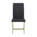 Carmelia Upholstered Side Chairs Black (Set of 4) - Furniture Stars (Chicago, IL)