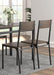 Lana 5-piece Rectangular Dining Table Set Dark Brown and Matte Black - Furniture Stars (Chicago, IL)