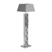 Carmen Geometric Base Floor Lamp Silver - Furniture Stars (Chicago, IL)