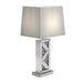 Carmen Geometric Base Table Lamp Silver - Furniture Stars (Chicago, IL)