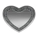 Aiko Heart Shape Wall Mirror Silver - Furniture Stars (Chicago, IL)