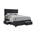 Soledad Full 4-drawer Button Tufted Storage Bed Charcoal - Furniture Stars (Chicago, IL)