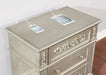 Heidi 3-drawer Nightstand Metallic Platinum - Furniture Stars (Chicago, IL)