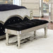 Heidi Upholstered Bench Metallic Platinum - Furniture Stars (Chicago, IL)