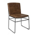 Abbott Upholstered Side Chairs Antique Brown and Matte Black (Set of 2) - Furniture Stars (Chicago, IL)