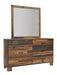 Sidney Square Dresser Mirror Rustic Pine - Furniture Stars (Chicago, IL)