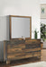 Sidney Square Dresser Mirror Rustic Pine - Furniture Stars (Chicago, IL)