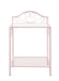 Massi 1-shelf Nightstand with Glass Top Powder Pink - Furniture Stars (Chicago, IL)