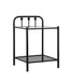 Livingston 1-shelf Nightstand with Glass Top Dark Bronze - Furniture Stars (Chicago, IL)