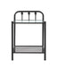 Livingston 1-shelf Nightstand with Glass Top Dark Bronze - Furniture Stars (Chicago, IL)