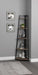 Jacksonville 5-tier Corner Bookcase Aged Walnut - Furniture Stars (Chicago, IL)