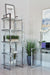 Hartford Glass Shelf Bookcase Chrome - Furniture Stars (Chicago, IL)