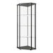 Zenobia Glass Shelf Curio Cabinet Clear and Black - Furniture Stars (Chicago, IL)