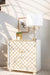 Belinda 2-door Accent Cabinet White and Gold - Furniture Stars (Chicago, IL)