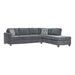 Mccord 2-piece Cushion Back Sectional Dark Grey - Furniture Stars (Chicago, IL)
