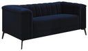 Chalet Tuxedo Arm Loveseat Blue - Furniture Stars (Chicago, IL)