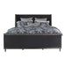 Alderwood Eastern King Upholstered Panel Bed Charcoal Grey - Furniture Stars (Chicago, IL)