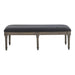 Alderwood Upholstered Bench French Grey - Furniture Stars (Chicago, IL)
