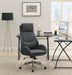 Cruz Upholstered Office Chair with Padded Seat Grey and Chrome - Furniture Stars (Chicago, IL)