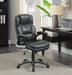 Nerris Adjustable Height Office Chair with Padded Arm Grey and Black - Furniture Stars (Chicago, IL)