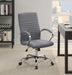 Abisko Upholstered Office Chair with Casters Grey and Chrome - Furniture Stars (Chicago, IL)