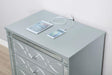 Gunnison 2-drawer Nightstand Silver Metallic - Furniture Stars (Chicago, IL)