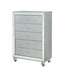 Gunnison 5-drawer Chest Silver Metallic - Furniture Stars (Chicago, IL)