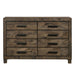 Woodmont 8-drawer Dresser Rustic Golden Brown - Furniture Stars (Chicago, IL)
