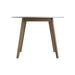 Breckenridge Round Dining Table Matte White and Natural Oak - Furniture Stars (Chicago, IL)