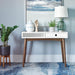 Bradenton 1-drawer Writing Desk White and Walnut - Furniture Stars (Chicago, IL)
