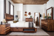 Winslow Storage Eastern King Bed Smokey Walnut and Coffee Bean - Furniture Stars (Chicago, IL)