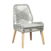 Nakia Woven Back Side Chairs Grey (Set of 2) - Furniture Stars (Chicago, IL)