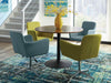 Cora Round Dining Table Walnut and Black - Furniture Stars (Chicago, IL)