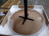 Cora Round Dining Table Walnut and Black - Furniture Stars (Chicago, IL)