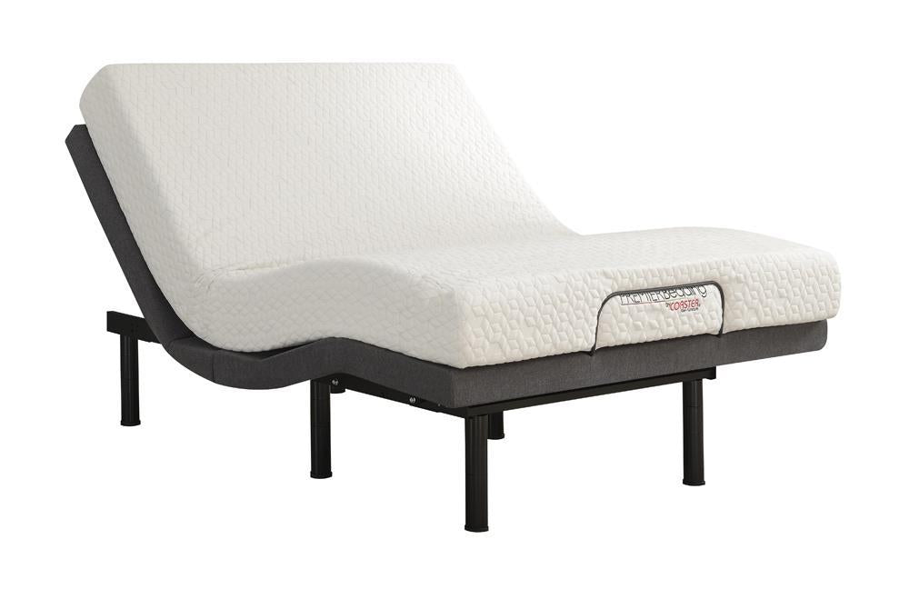 Negan Full Adjustable Bed Base Grey and Black - Furniture Stars (Chicago, IL)