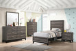 Watson Twin Panel Bed Grey Oak - Furniture Stars (Chicago, IL)